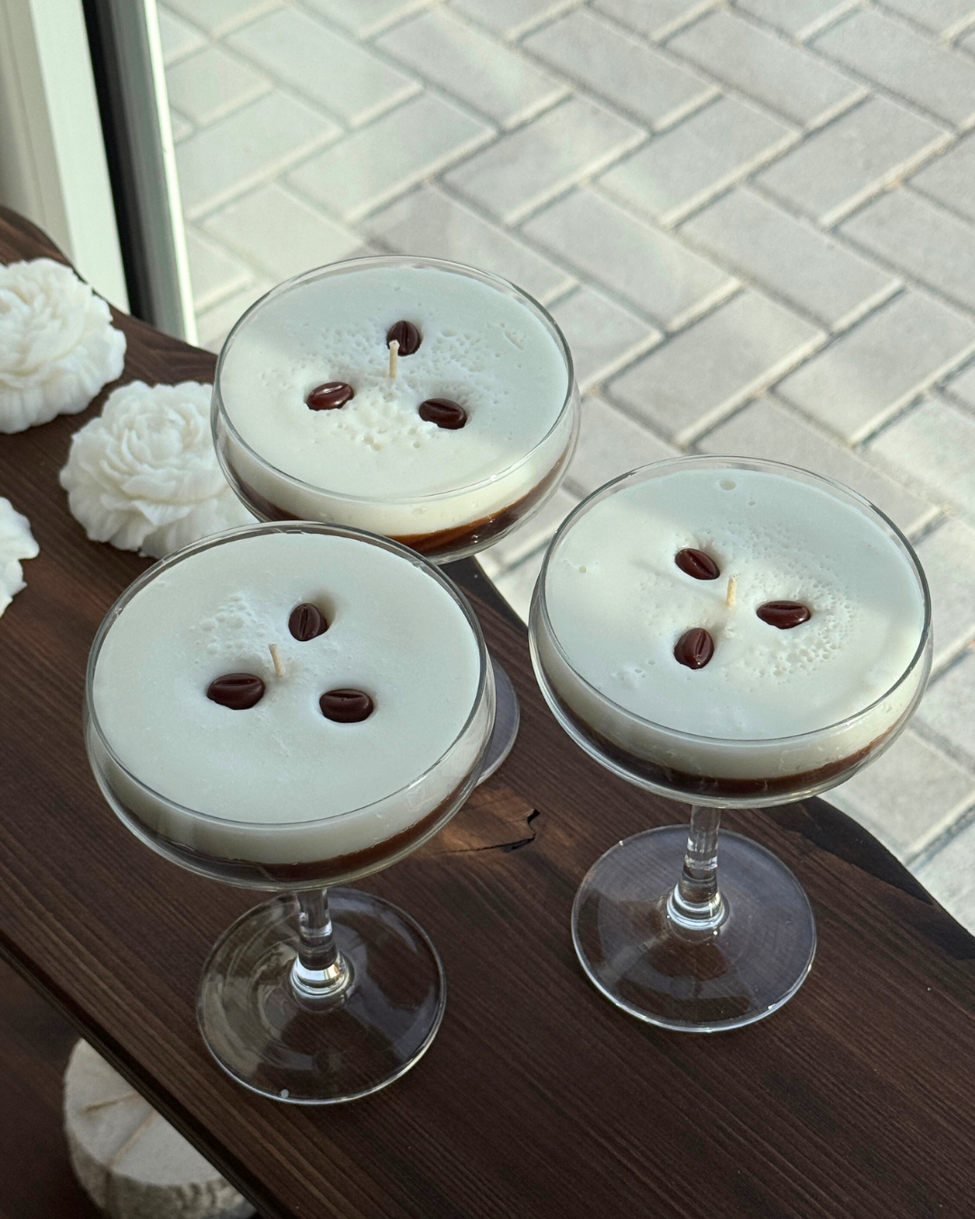 Bougie parfumée expresso martini.