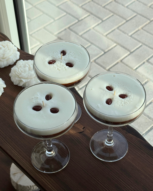 Bougie parfumée expresso martini.