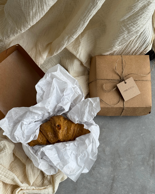 Bougie parfumée croissant au beurre.