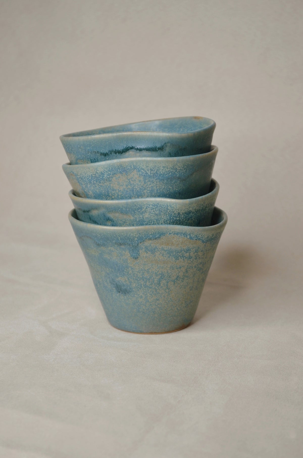 Tasse tulipe bleu océan.