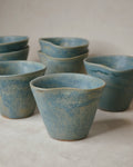 Tasse tulipe bleu océan.