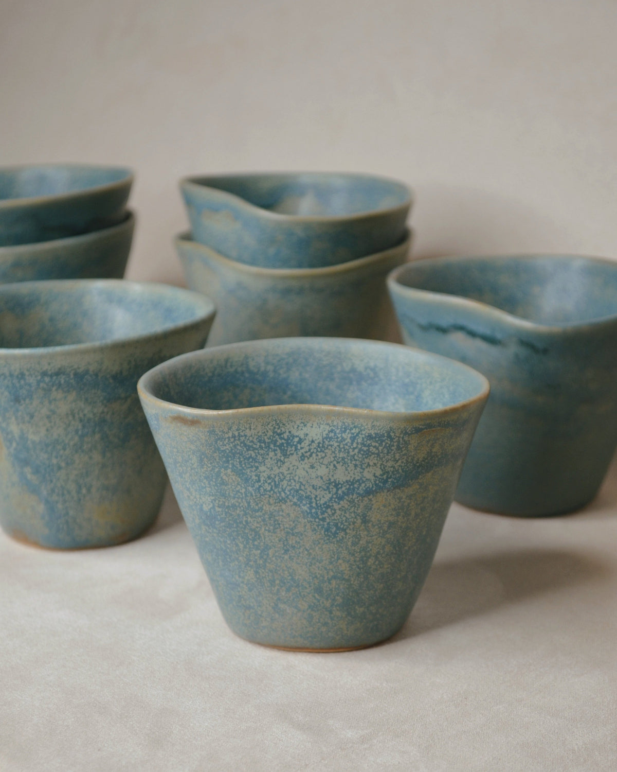 Tasse tulipe bleu océan.