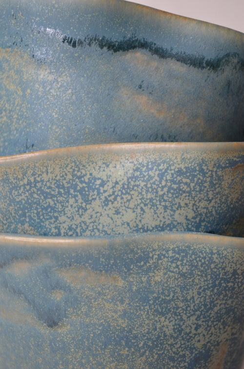 Tasse tulipe bleu océan.