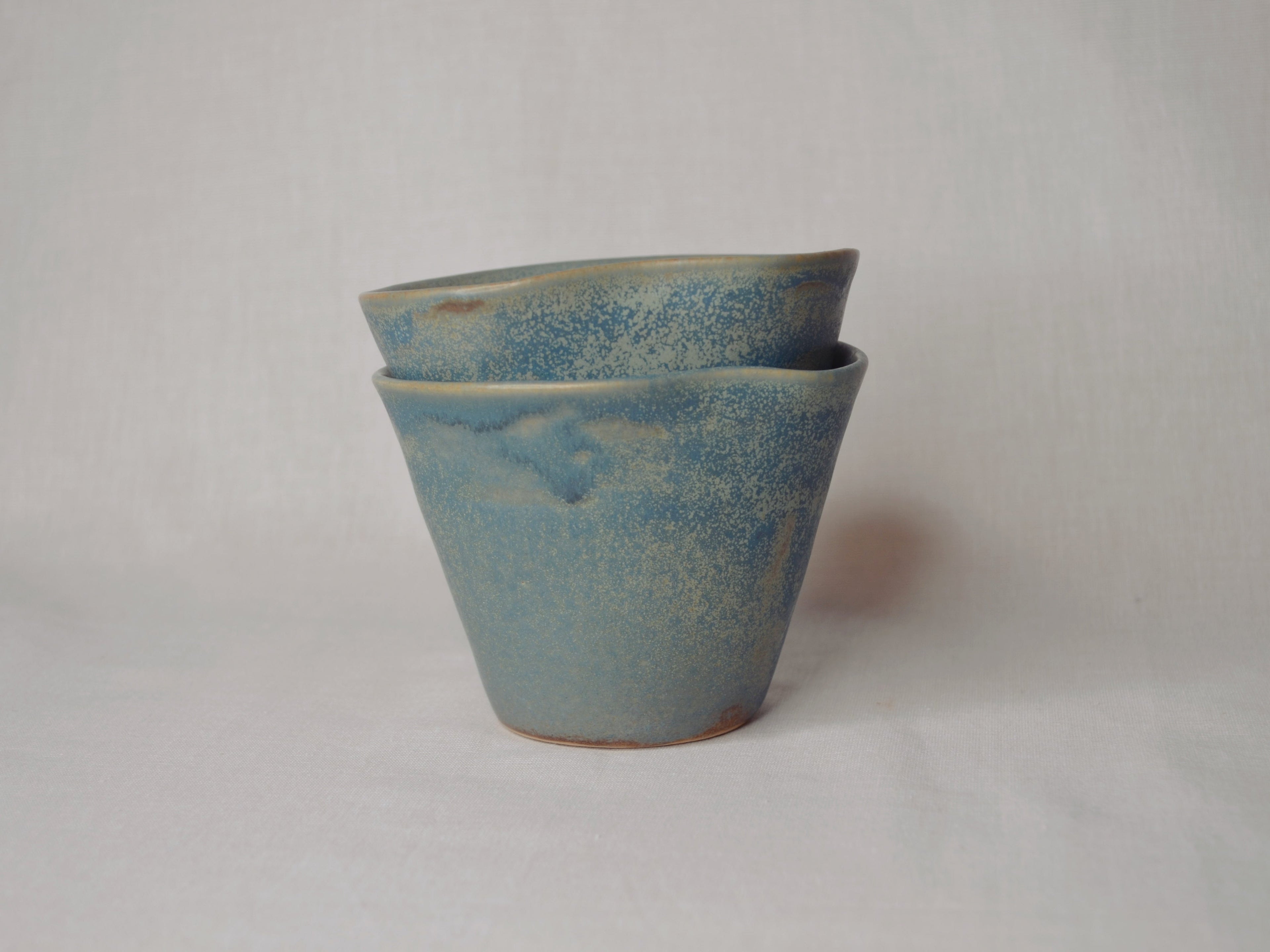 Tasse tulipe bleu océan.