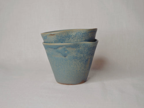 Tasse tulipe bleu océan.