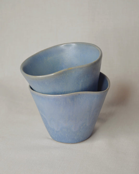 Tasse tulipe bleu ciel.