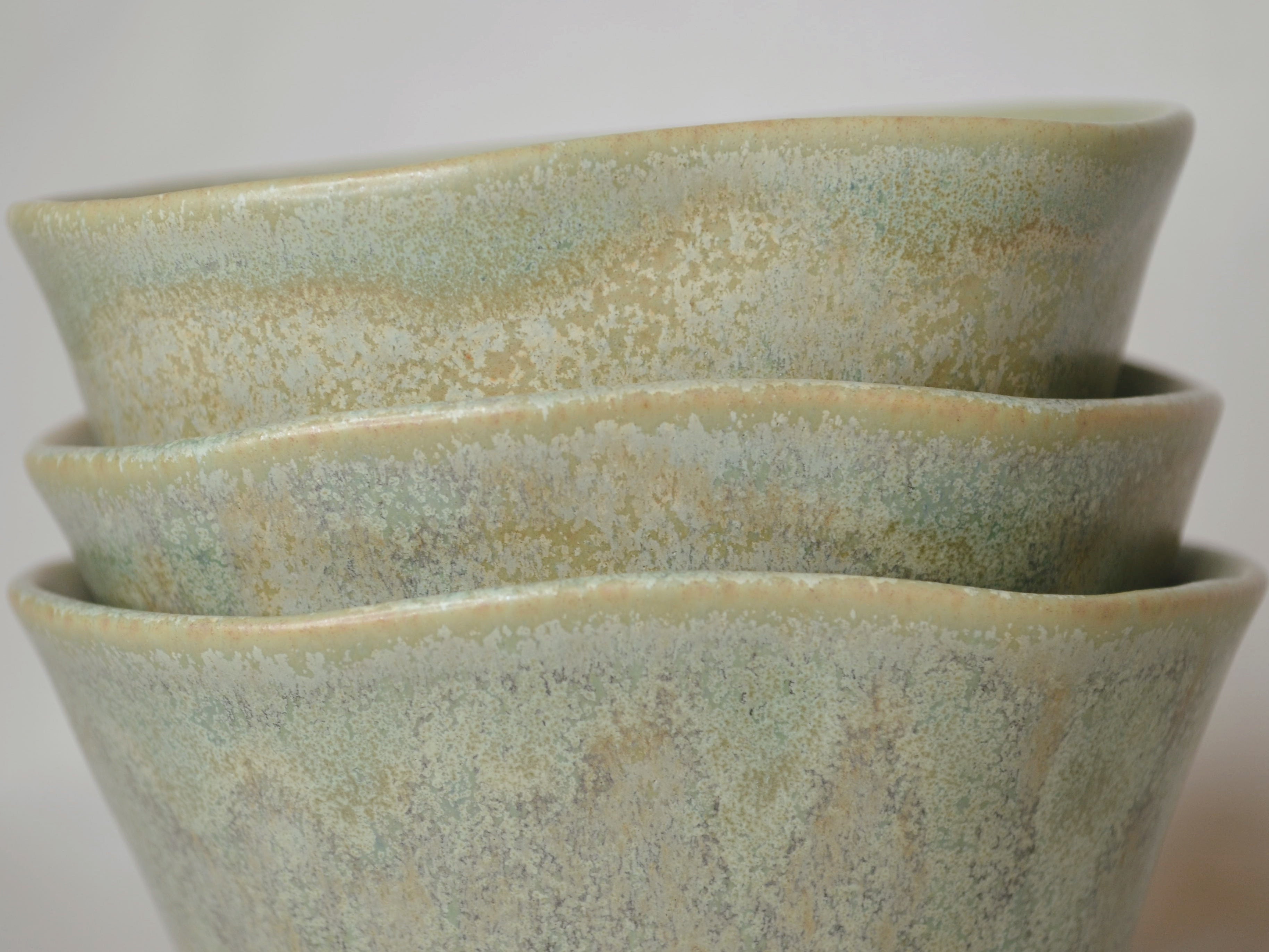 Tasse tulipe vert thé.