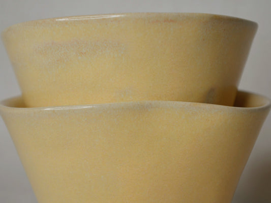 Tasse tulipe jaune pâle.