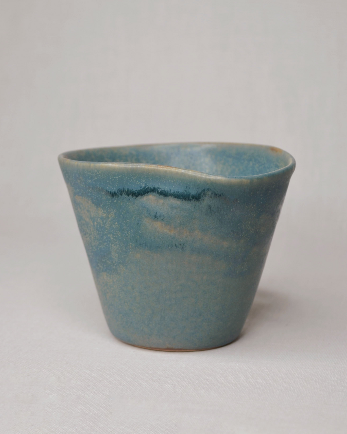 Tasse tulipe bleu océan.