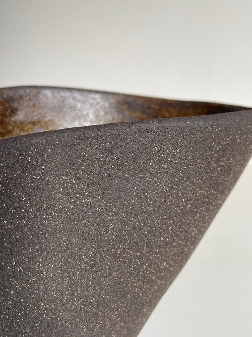 Vase nautile noir.