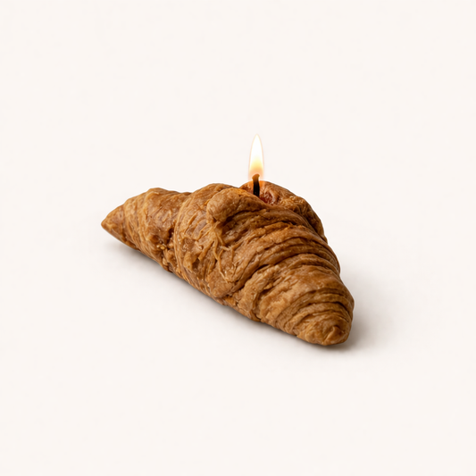 Bougie parfumée croissant au beurre.